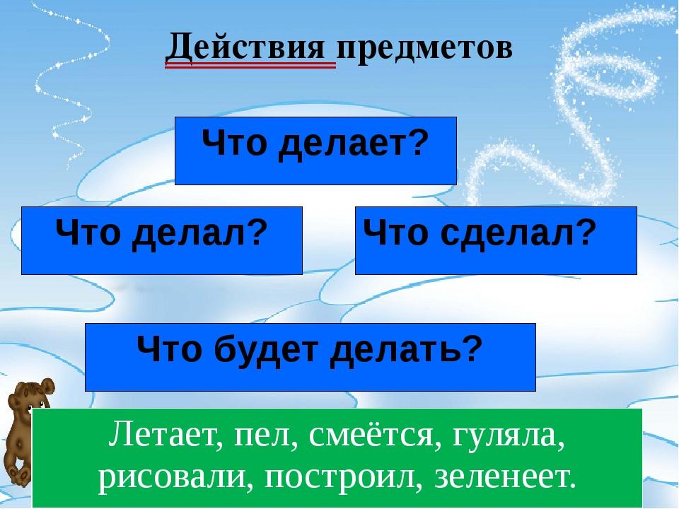 Части речи в русском языке (таблица с примерами)