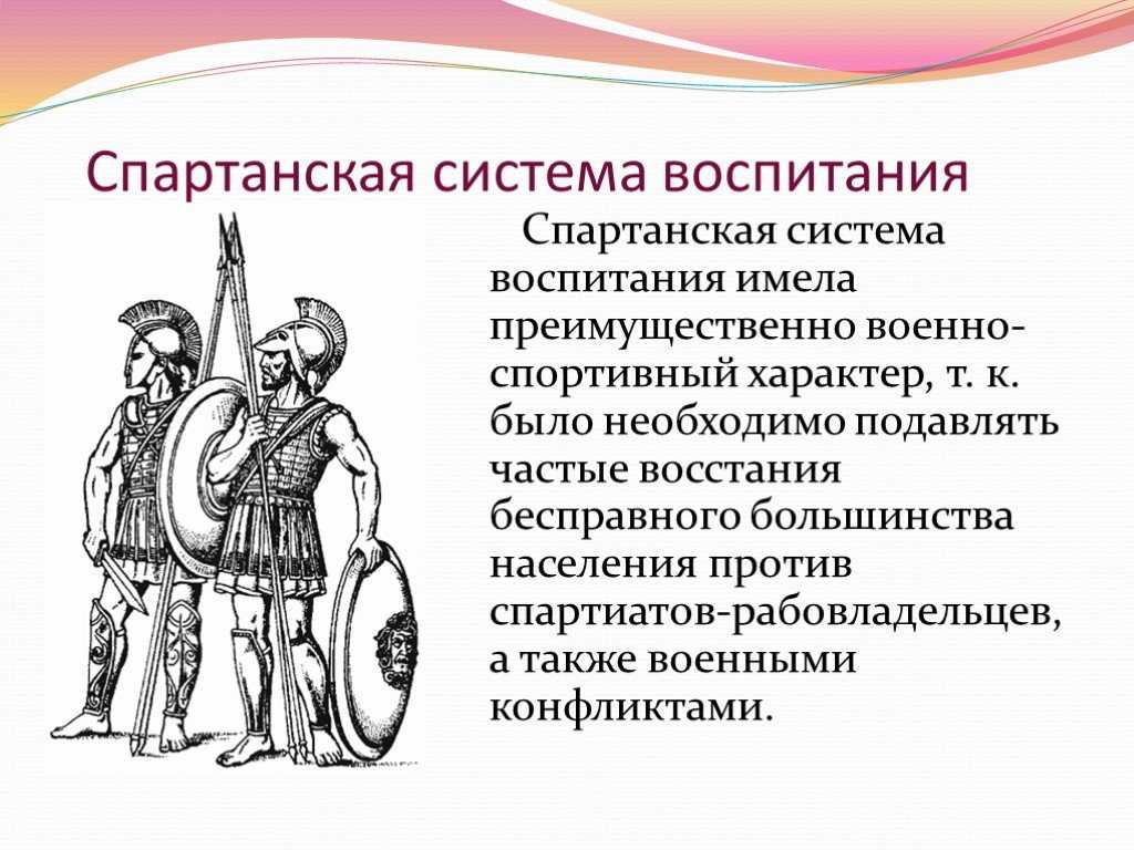 Что такое спартанское воспитание?. кто есть кто во всемирной истории