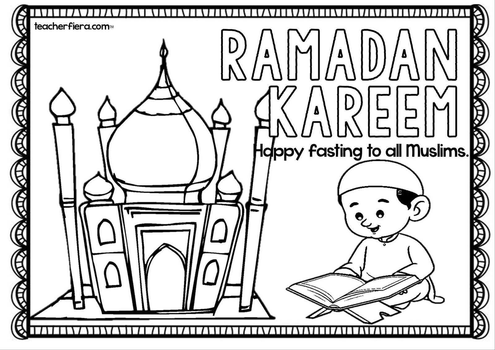 Раскраска мечеть для детей распечатать | 🕌 справочник мусульманина