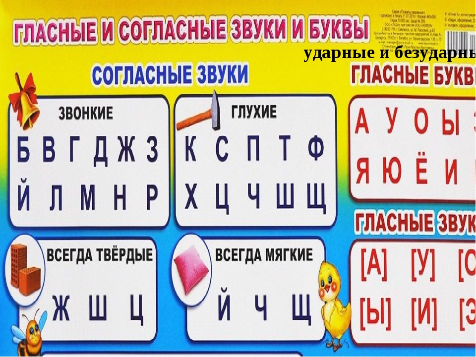 Твёрдые согласные звуки - правило и примеры запоминания для 1 класса