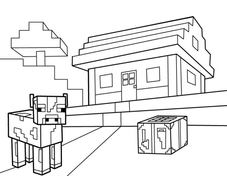 Распечатайте раскраски мобов minecraft
