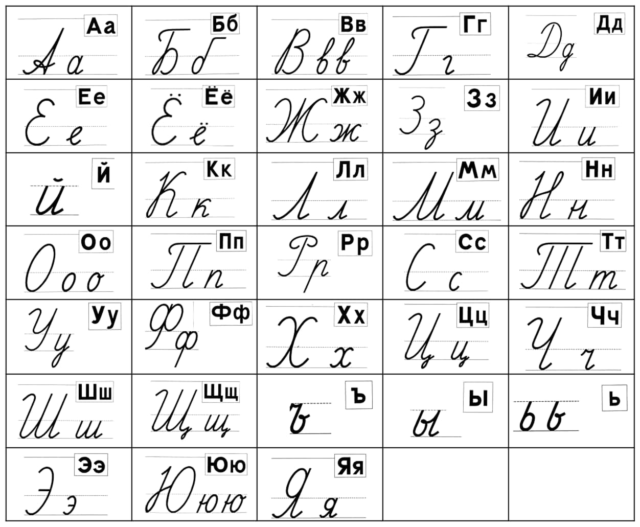 Скопировать русский алфавит