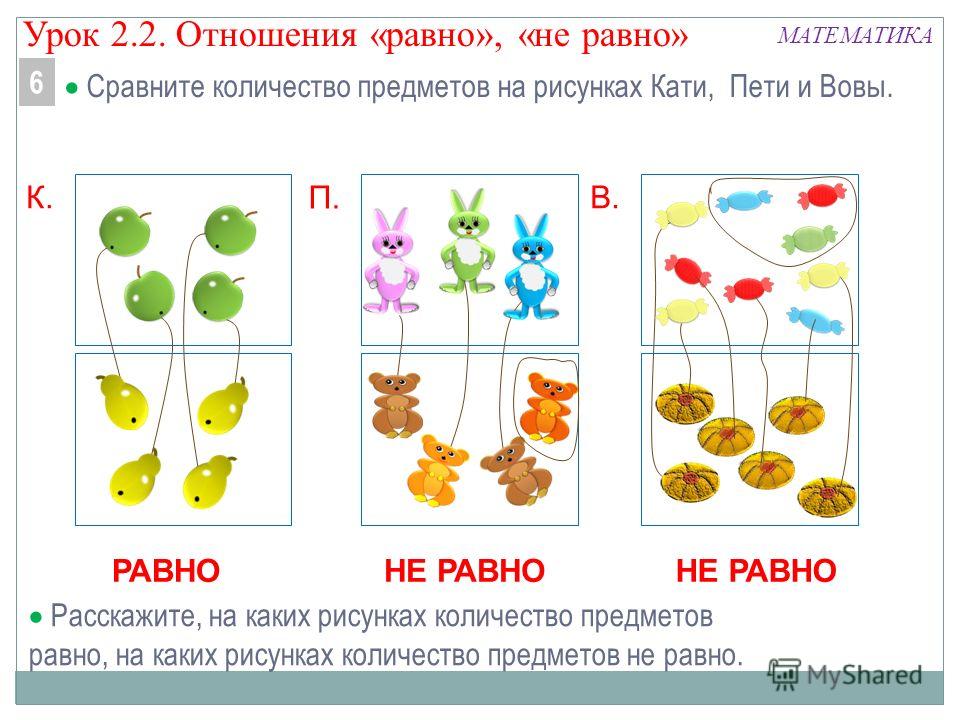 Равенство конспект занятия для дошкольников