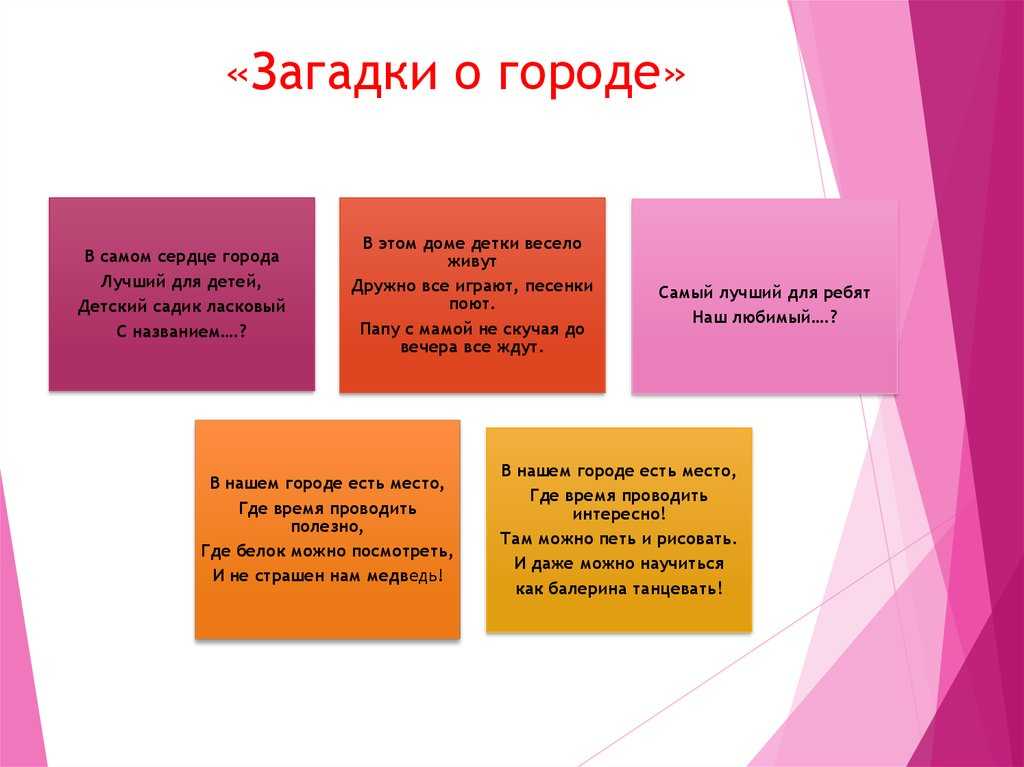Загадки с ответами про город