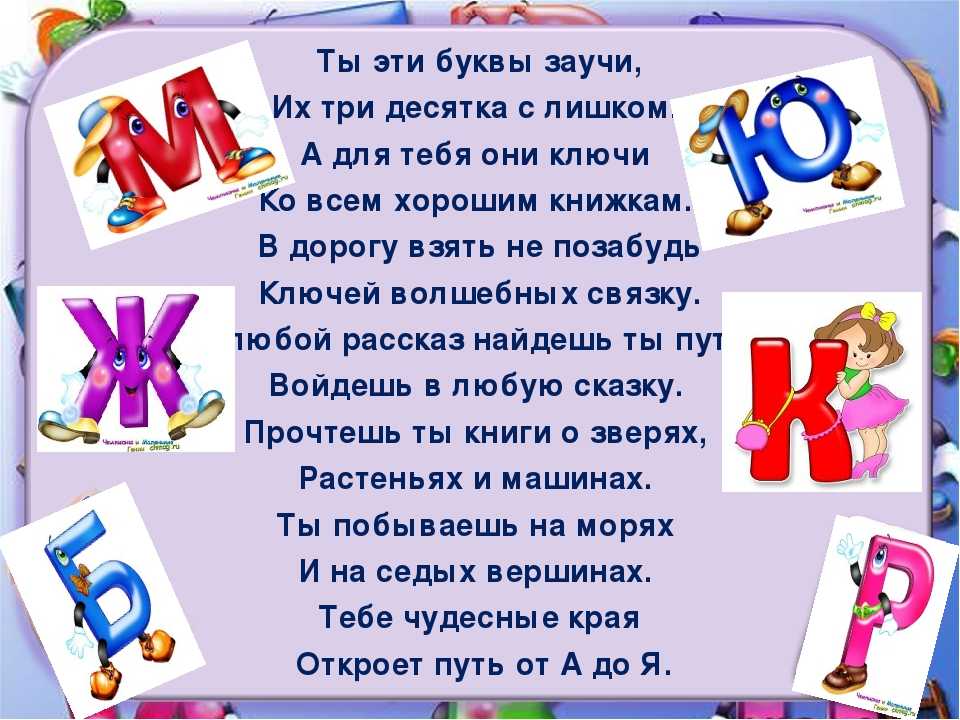 Стихи про алфавит