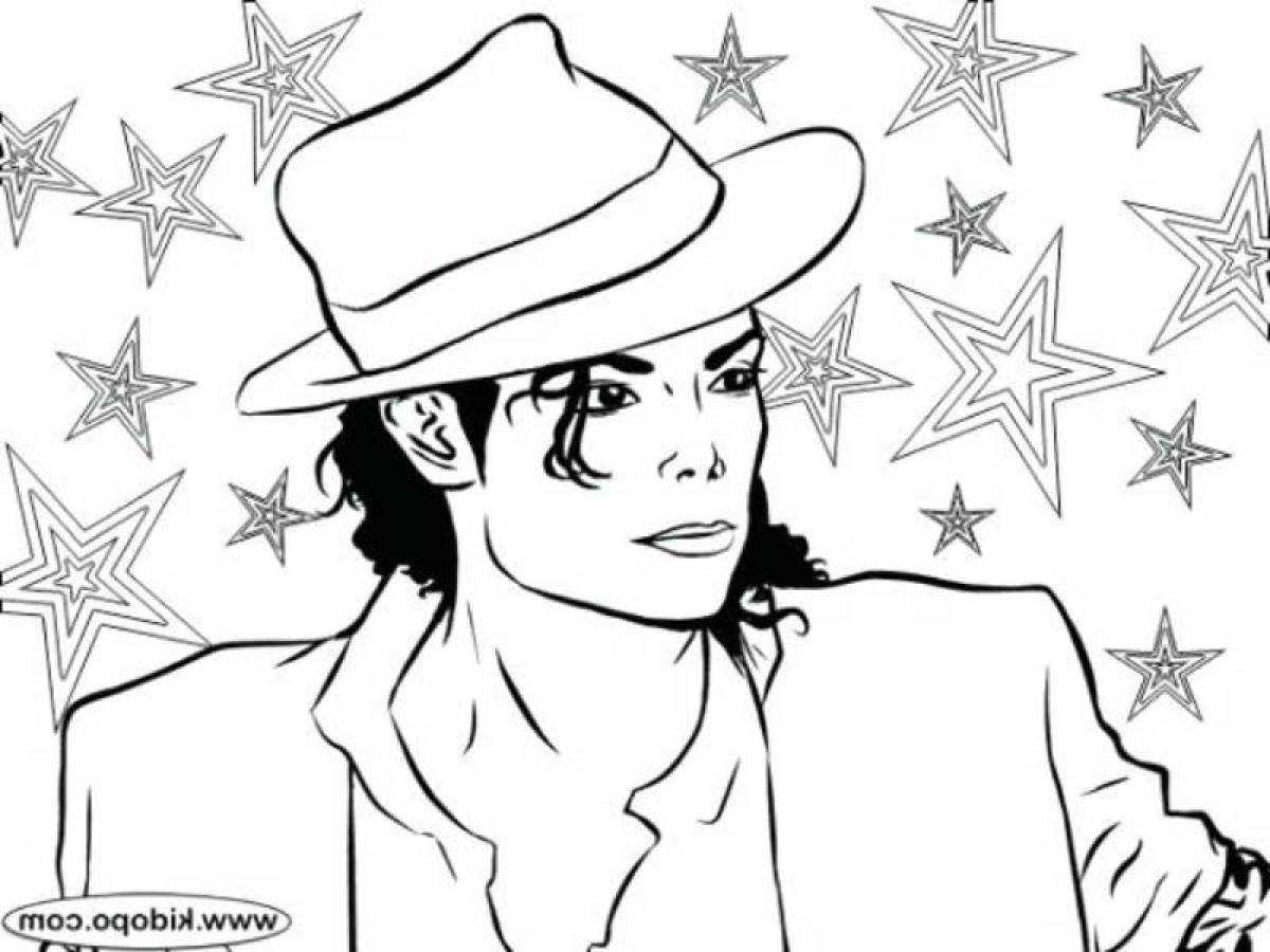 Michael jackson coloring pages (free pdf printables)