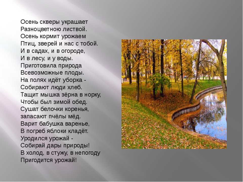 Рассказы про осень, 2-3 класс