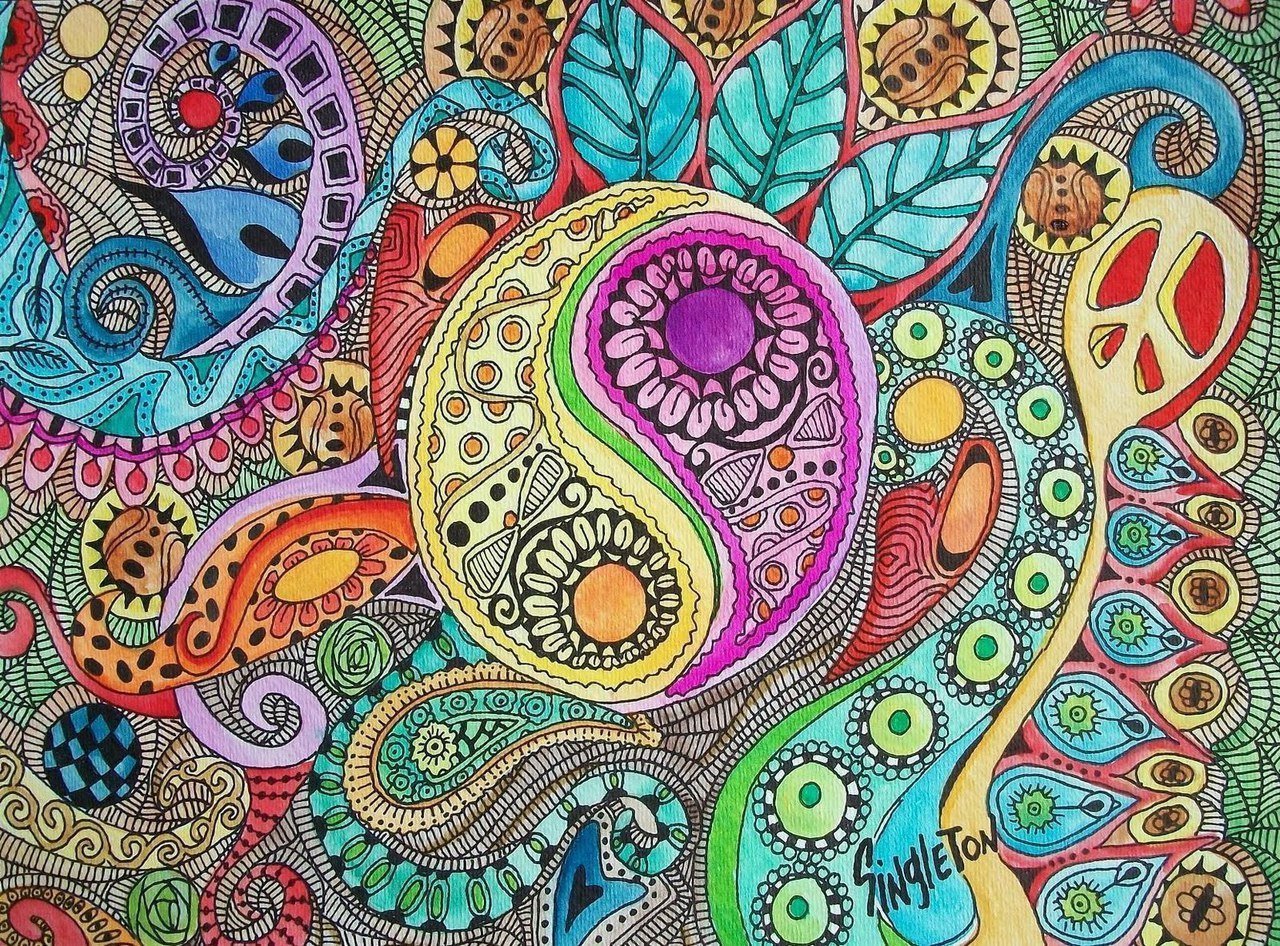 Рисунок огурца с цветком