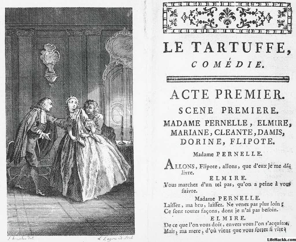 "тартюф" ? краткое содержание комедии жан-батиста мольера, история