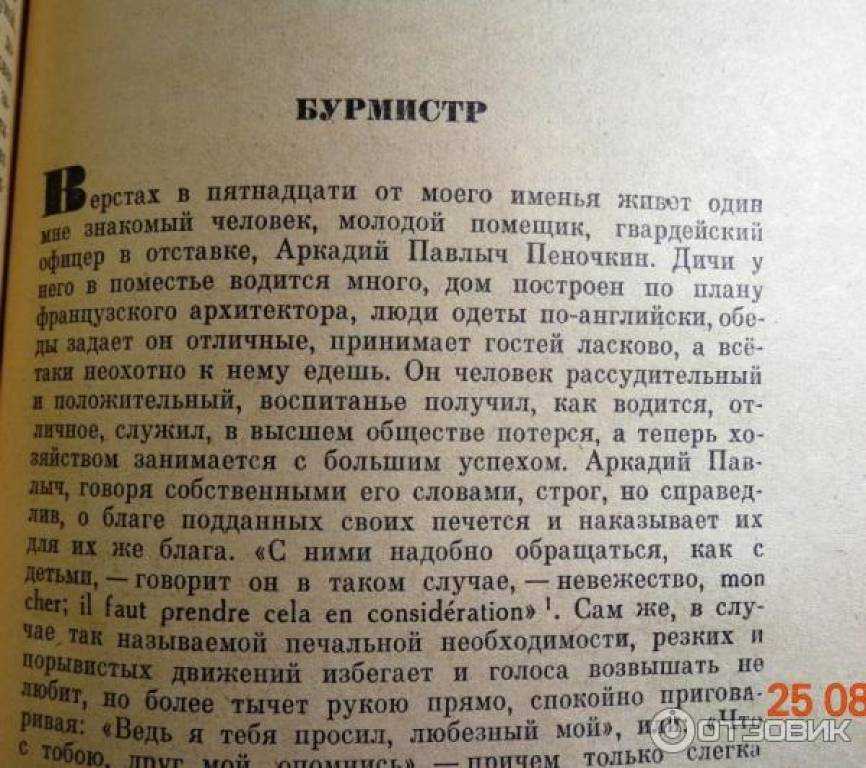Читать краткое содержание «бурмистр» тургенев с цитатами