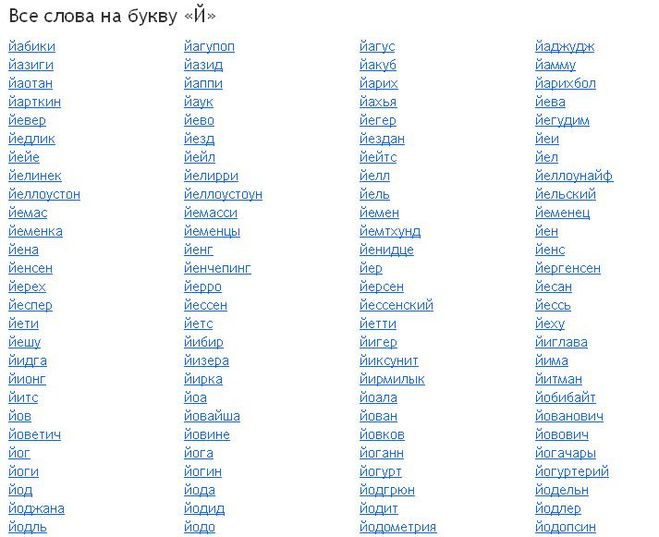 Слова на б. список слов на букву б