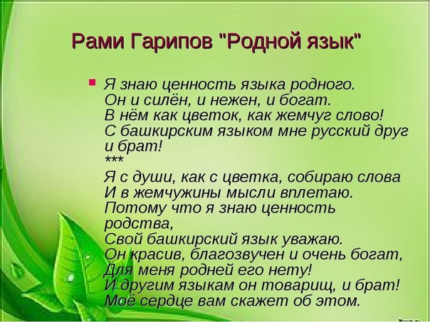Башкирский стих про новый год