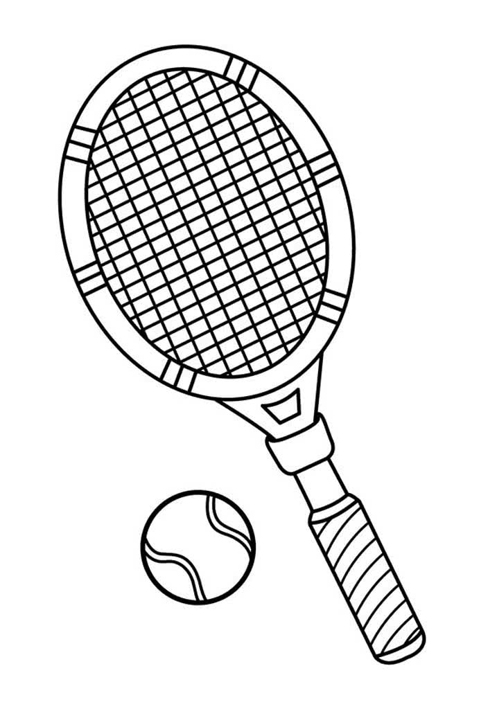 Top 25 free printable tennis coloring pages online