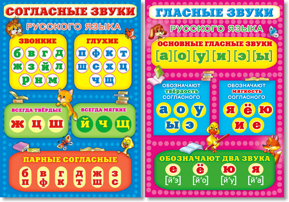 Твердые и мягкие согласные звуки 1 класс: таблица, правило