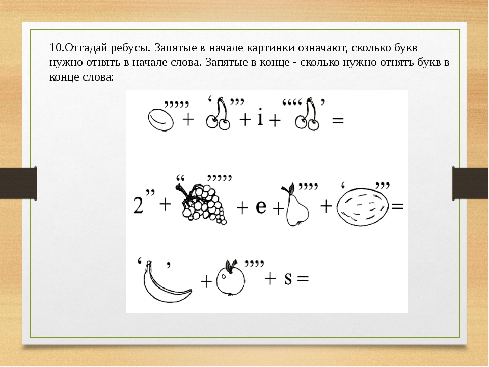 Как разгадывать ребусы. правила.