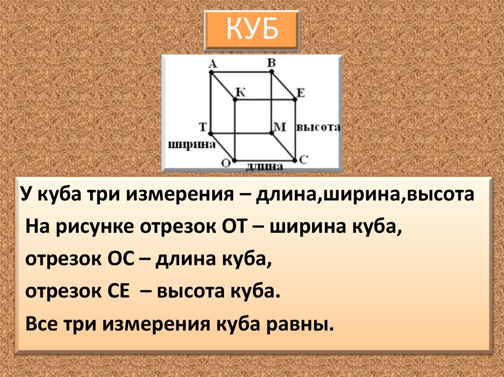 Высота ширина длина обозначения порядок