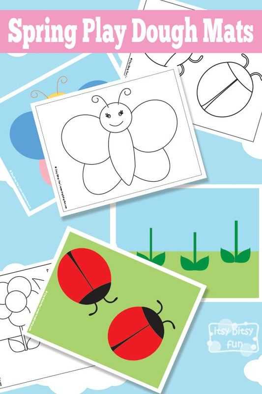 Free printable playdough mats and play doh recipes for kids