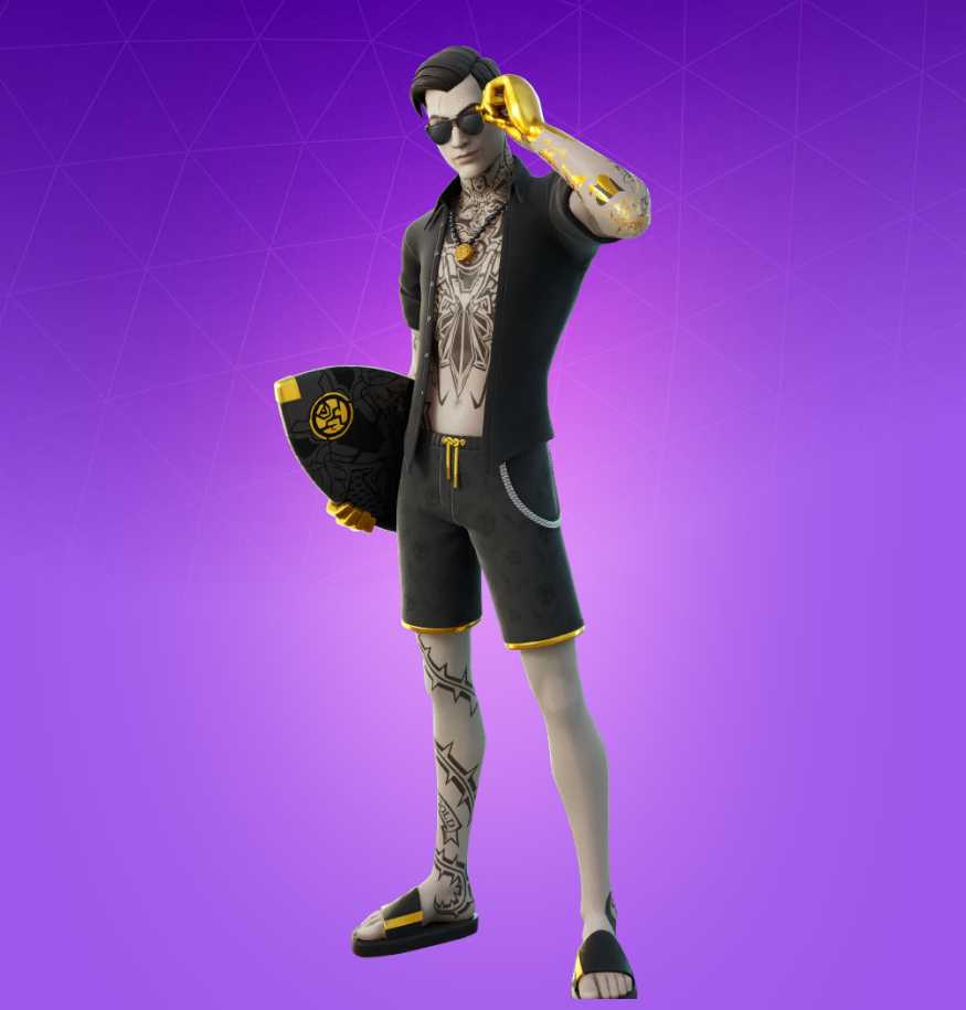 Golden agent midas yellow neon lights, fortnite battle royale, fortnite characters, hd wallpaper | peakpx