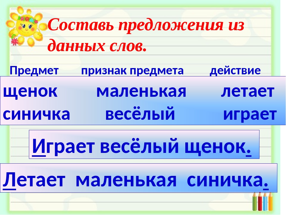 Что такое слова действия в русском языке 2 класс