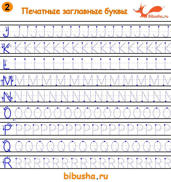 Английские прописи: прописные и строчные буквы